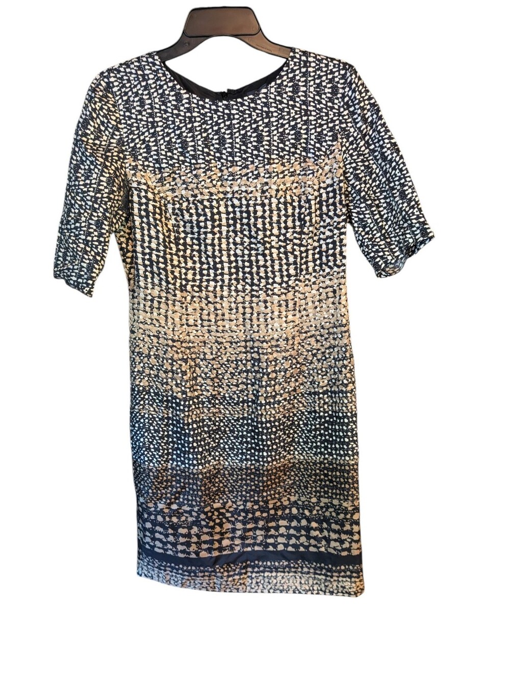 Brooks Brothers 100% Silk Like New Multicolored Short Sleeve Dress Size 4
